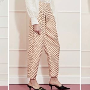 Sister Jane Ivory and cream polka dot trousers
